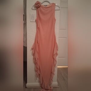 Fashion Nova Asymmetrical Pink Dress